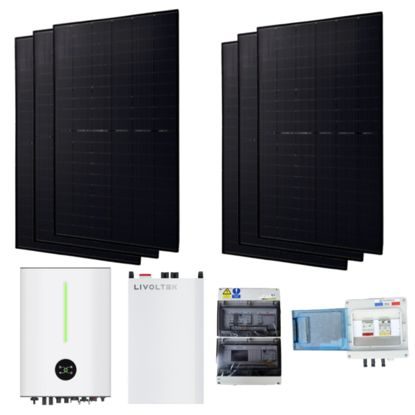 Hybrid-Solar-Kit mit 3000-W-Bifacial-Batterie von Livoltek – DMEGC