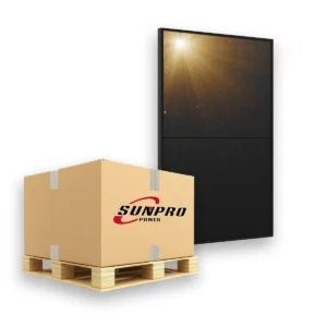 SunPro 500Wp PV Modul bifazial Glas-Glas Full Black Solarpanel PV Solarmodul